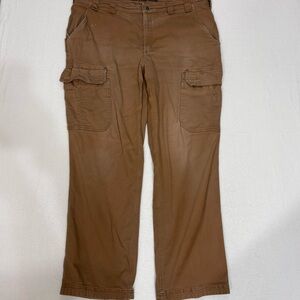 Duluth Trading Company Flex Hose Pants brown men’s size 44 x 34 cargo workwear